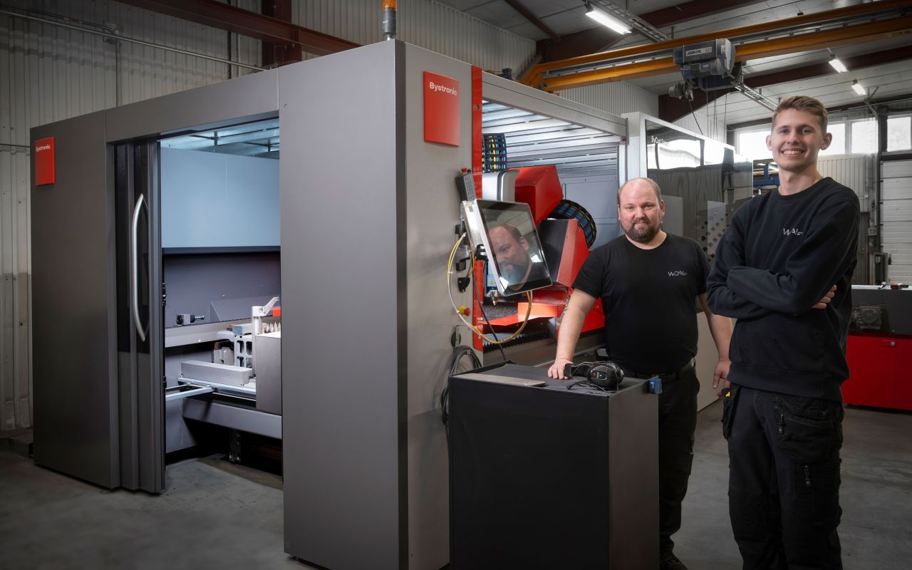 Widal Industri Operators Robert Skytt and Daniel Bodin 