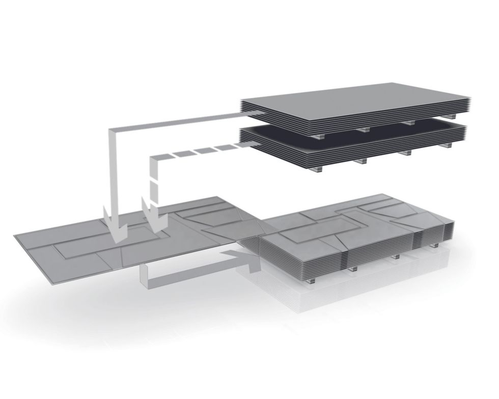 ByTower storage tower: Two cassettes for raw material