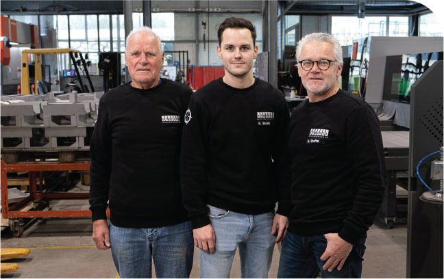 Rene Stoffel with his grandson Elia Stoffel and son Rolf Stoffel