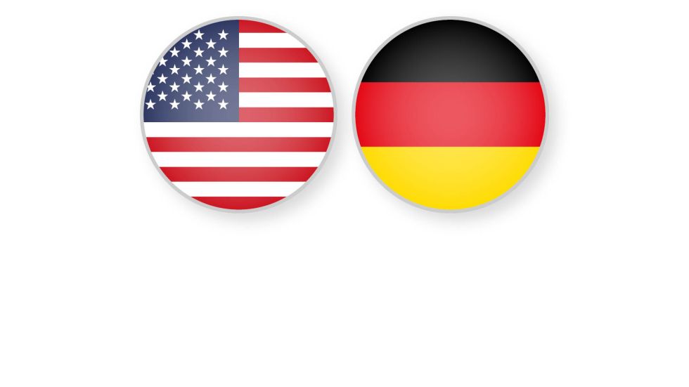 Flags USA, Germany